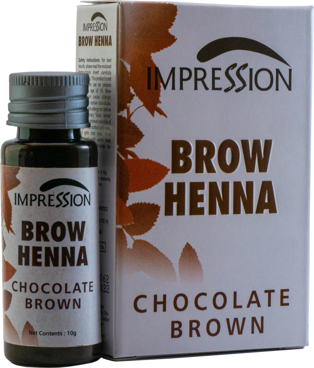 Impression Henna Wenkbrauwverf | Chocolade Bruin | Chocolate Brown | Chocolat Brun | Brow Henna | Goed Voor Meer Dan 20 Behandelingen 3 Impression Henna Wenkbrauwverf | Chocolade Bruin | Chocolate Brown | Chocolat Brun | Brow Henna | Goed Voor Meer Dan 20 Behandelingen