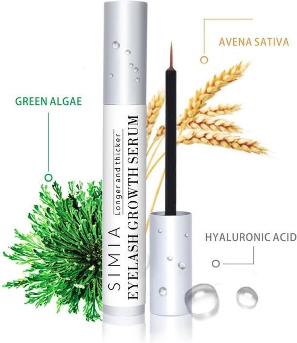 Simia™ Eyelash Growth Wimperserum - Verzorgende Conditioner - Wimpergroei - Volle Wimpers - Geschikt Voor Gevoelige Ogen - 5 Ml 8 Simia™ Eyelash Growth Wimperserum - Verzorgende Conditioner - Wimpergroei - Volle Wimpers - Geschikt Voor Gevoelige Ogen - 5 Ml - Afbeelding 6