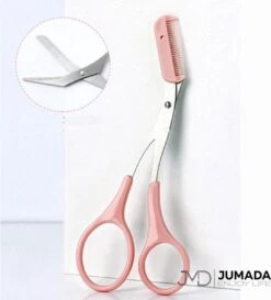 Merkloos Jumada's Wenkbrauwschaar - Wenkbrauw Trimmer - Wenkbrauwkam - Roze -Mode-Cosmetica Winkel 1084x1200