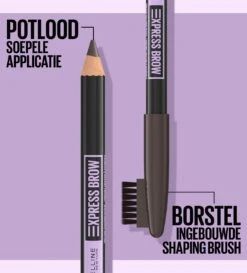 Maybelline New York - Express Brow Shaping Pencil - 05 Deep Brown - Bruin Wenkbrauwpotlood En Borstel -Mode-Cosmetica Winkel 1086x1200 3