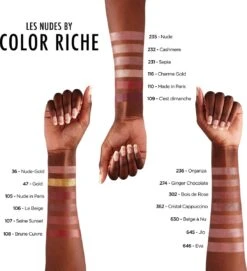 L’Oréal Paris Make-Up Designer Color Riche Satin Lipstick - 231 Sepia Silk - Nude - Verzorgende Lippenstift Met Arganolie Voor Een Comfortabel Gevoel - 4,54 Gr -Mode-Cosmetica Winkel 1095x1200