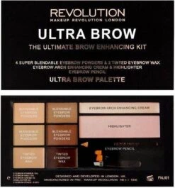 Makeup Revolution Ultra Brow The Ultimate Brow Enhancing Kit - Fair To Medium -Mode-Cosmetica Winkel 1119x1200 3