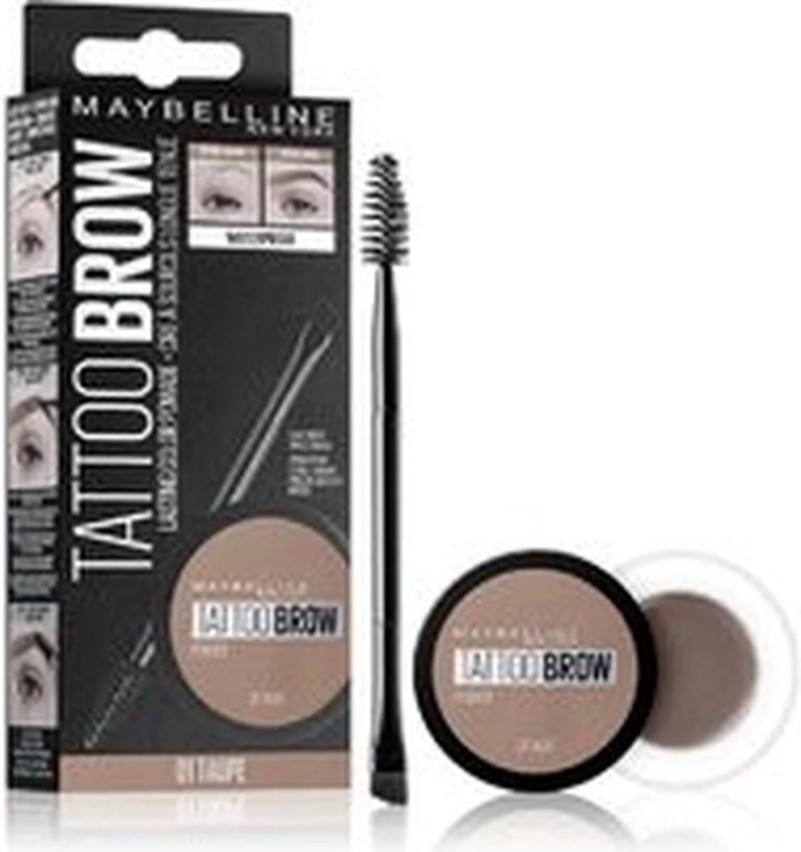 Maybelline Tattoo Brow Lasting Color Pomade - 05 Dark Brown 7 Maybelline Tattoo Brow Lasting Color Pomade - 05 Dark Brown - Afbeelding 5