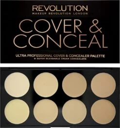 Makeup Revolution Cover & Conceal Cream Palette - Light 13 Makeup Revolution Cover & Conceal Cream Palette - Light -Mode-Cosmetica Winkel 1131x1200