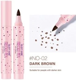 Silcky Hair Sproeten Pen - Freckle Pen - Freckles - Sproetjes Pen - Sproeten Make-up - Donker Bruin -Mode-Cosmetica Winkel 1140x1200 5