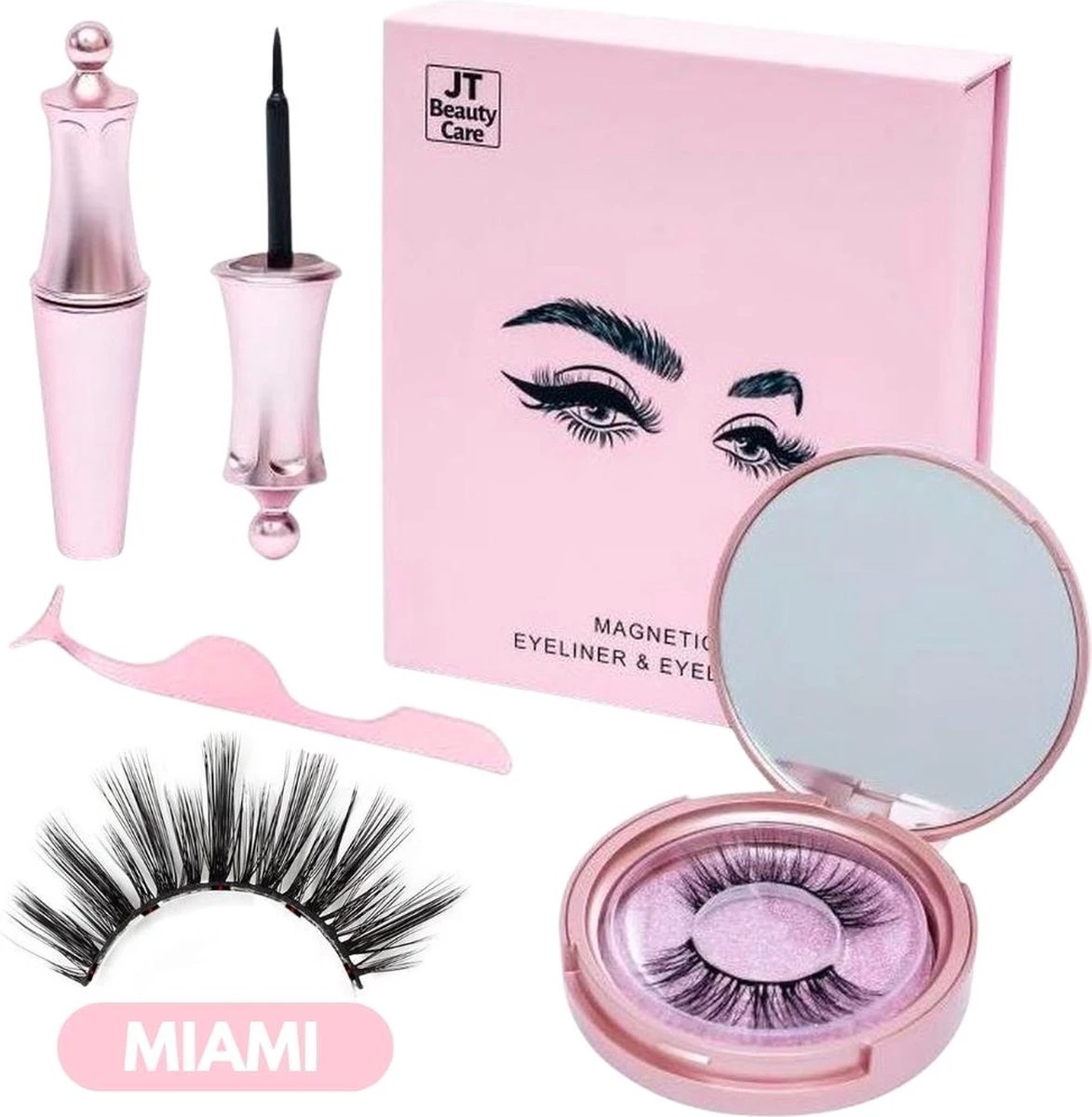 Luxe Magnetische Eyeliner + Magnetische Wimpers Set – Zwart Miami - Wimpers Zonder Lijm - 3D Nepwimpers - Magnetische Eyeliner - Herbruikbare Wimpers – Eyelashes - Magnetisch - Zwarte Wimpers - Wimper Magneet - Pincet - Giftbox - Cadeau Tip 3 Luxe Magnetische Eyeliner + Magnetische Wimpers Set – Zwart Miami - Wimpers Zonder Lijm - 3D Nepwimpers - Magnetische Eyeliner - Herbruikbare Wimpers – Eyelashes - Magnetisch - Zwarte Wimpers - Wimper Magneet - Pincet - Giftbox - Cadeau Tip