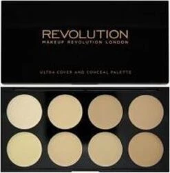 Makeup Revolution Cover & Conceal Cream Palette - Light 15 Makeup Revolution Cover & Conceal Cream Palette - Light -Mode-Cosmetica Winkel 1177x1200