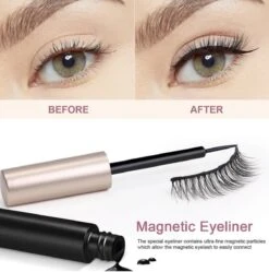 Yermin Beauty Magnetische Wimpers Set - Inclusief Wimperzetter En 2 Flesjes Waterproof Eyeliner - Wimperhouder Met Spiegel - 8+2 Paar Extra -Mode-Cosmetica Winkel 1188x1200 13