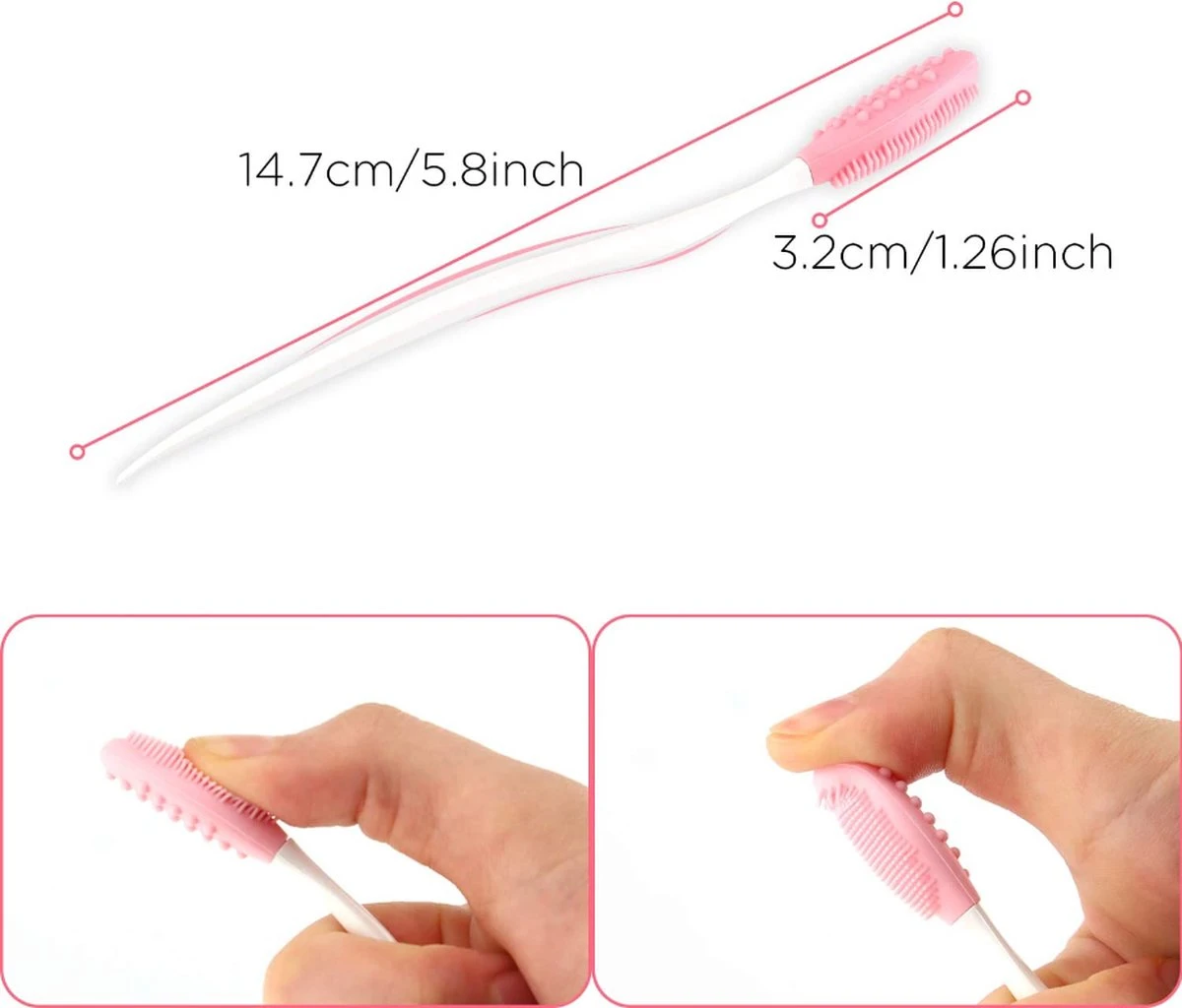 Merkloos Lip Scrub Borstel Set 4-delig - Mee Eters Verwijderen – Gezichtsreiniger – Gezichtsborstel Blackhead Remover 4 Merkloos Lip Scrub Borstel Set 4-delig - Mee Eters Verwijderen – Gezichtsreiniger – Gezichtsborstel Blackhead Remover - Afbeelding 2