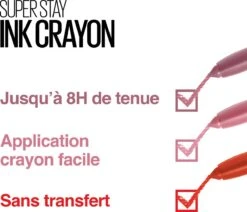 Maybelline SuperStay Ink Crayon Matte Lippenstift - 50 Own Your Empire - Rood - 14 Gr -Mode-Cosmetica Winkel 1200x1031