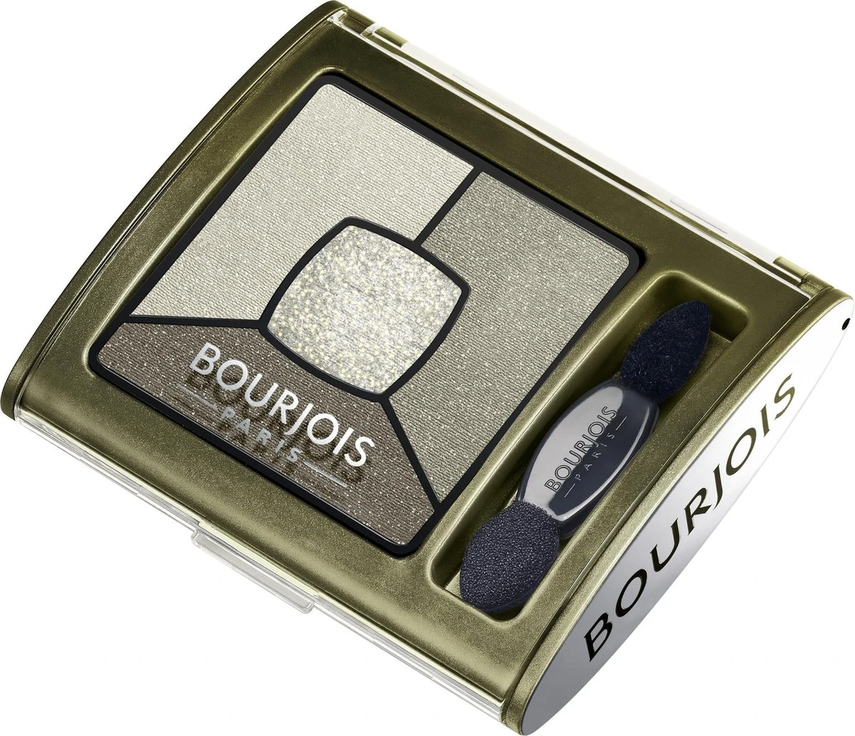 Bourjois Smoky Stories Quatuor - 04 Rock This Khaki - Oogschaduw 4 Bourjois Smoky Stories Quatuor - 04 Rock This Khaki - Oogschaduw - Afbeelding 2