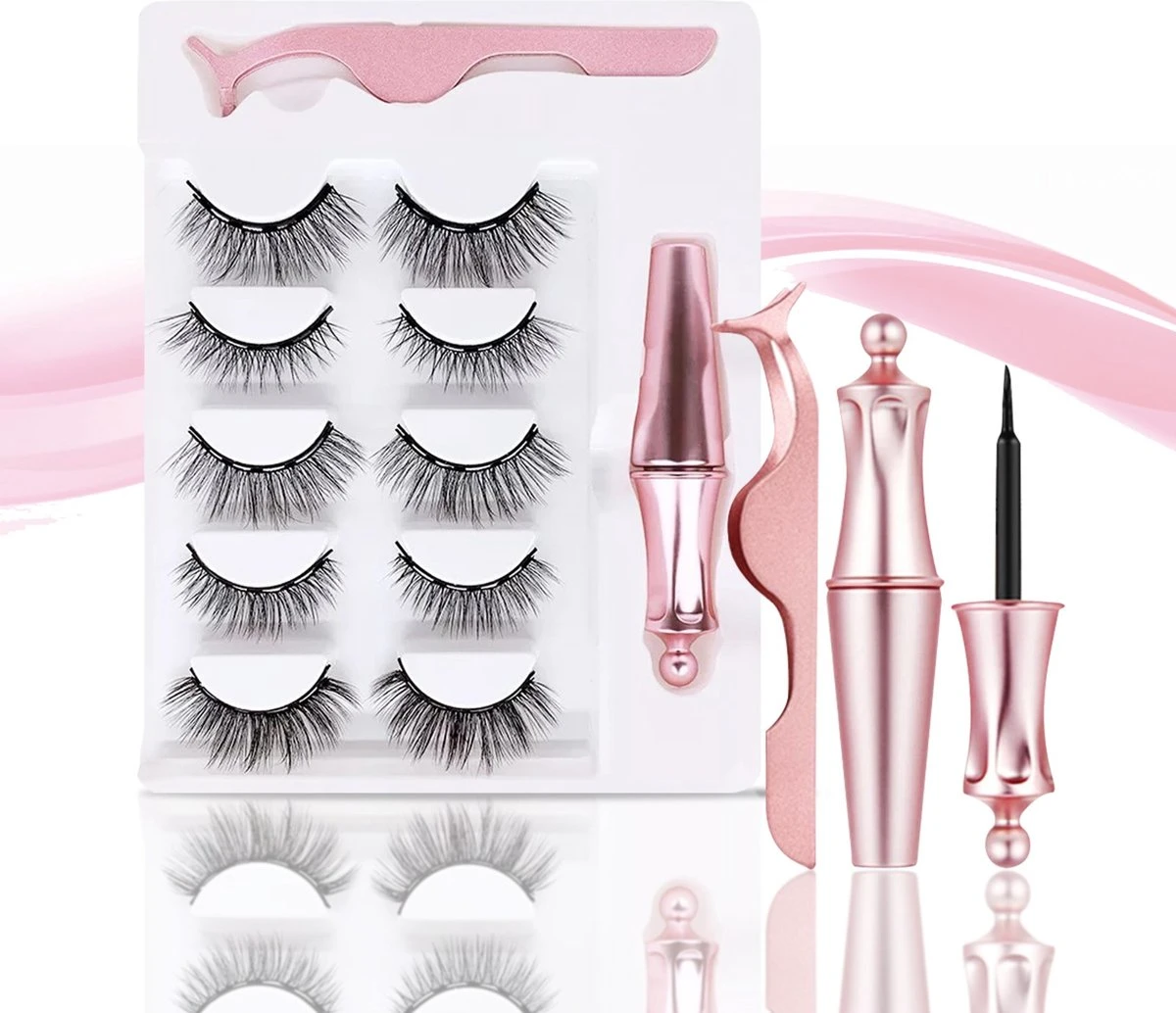 Merkloos La Liva Magnetische Wimpers - Inclusief Eyeliner En Wimper Pincet - 5 Magneetjes - Wimperextentions - Wimperlifting Set - Lash Lift 3 Merkloos La Liva Magnetische Wimpers - Inclusief Eyeliner En Wimper Pincet - 5 Magneetjes - Wimperextentions - Wimperlifting Set - Lash Lift