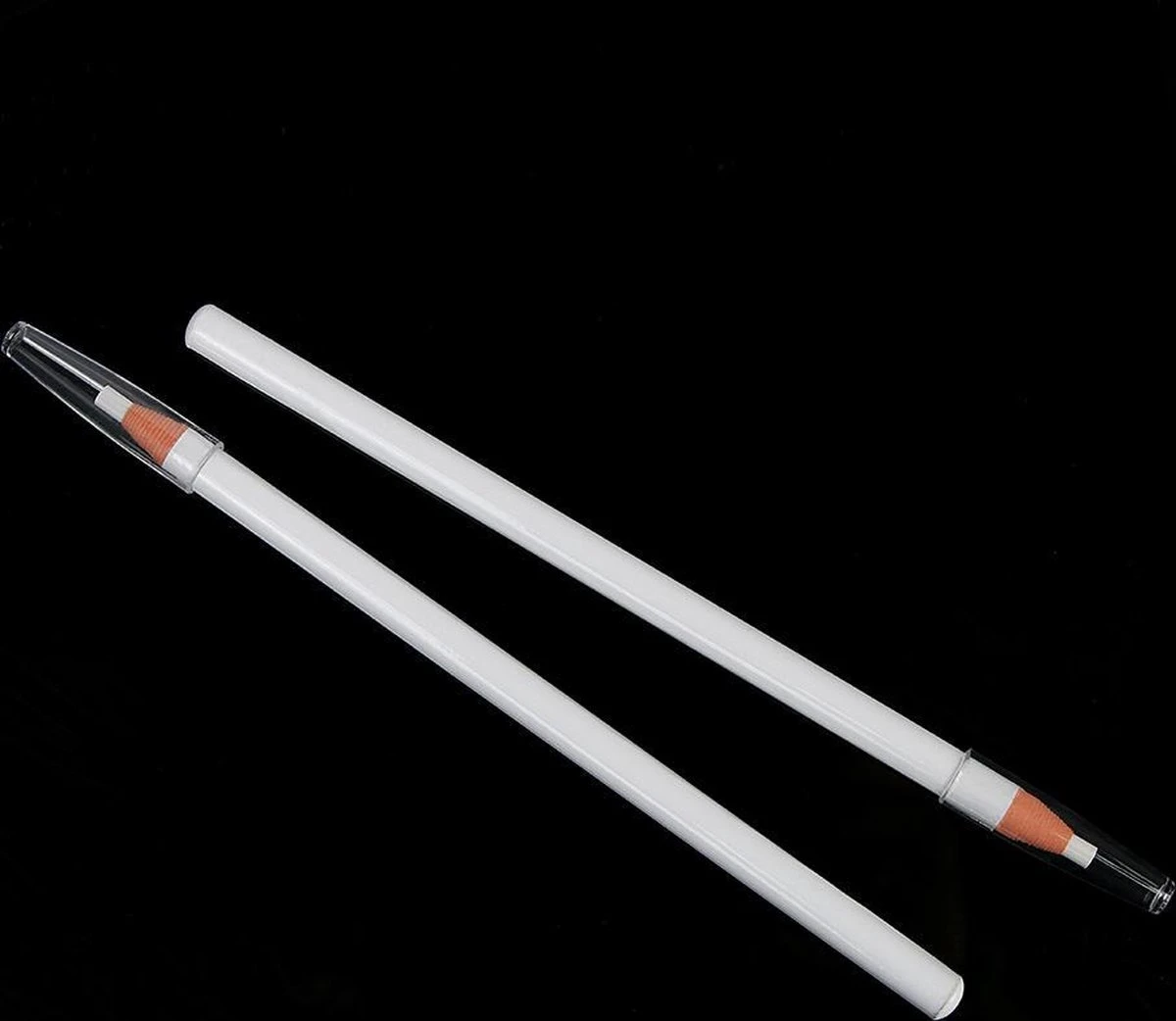 2 Stuks - Voortekenpotlood WIT – PMU – Watervast Wenkbrauw Potlood – Permanente Make-up – PMU Potlood Wit – Stripbaar Wit Voortekenpotlood 6 2 Stuks - Voortekenpotlood WIT – PMU – Watervast Wenkbrauw Potlood – Permanente Make-up – PMU Potlood Wit – Stripbaar Wit Voortekenpotlood - Afbeelding 4