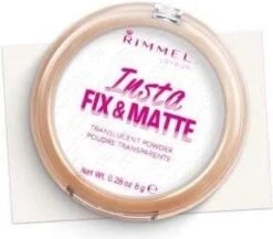 Rimmel London Insta Fix & Matte Make-uppoeder - 01 Clear -Mode-Cosmetica Winkel 1200x1052 1