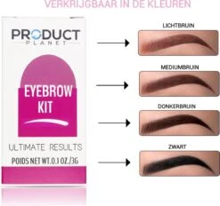 ProductPlanet Premium Wenkbrauw Stempel - Wenkbrauw Sjabloon - Wenkbrauwstempel - Brow Stamp - 10 Sjablonen - Borsteltje - Herbruikbaar - Waterdicht - Cadeau Voor Haar - Zwart -Mode-Cosmetica Winkel 1200x1125 7