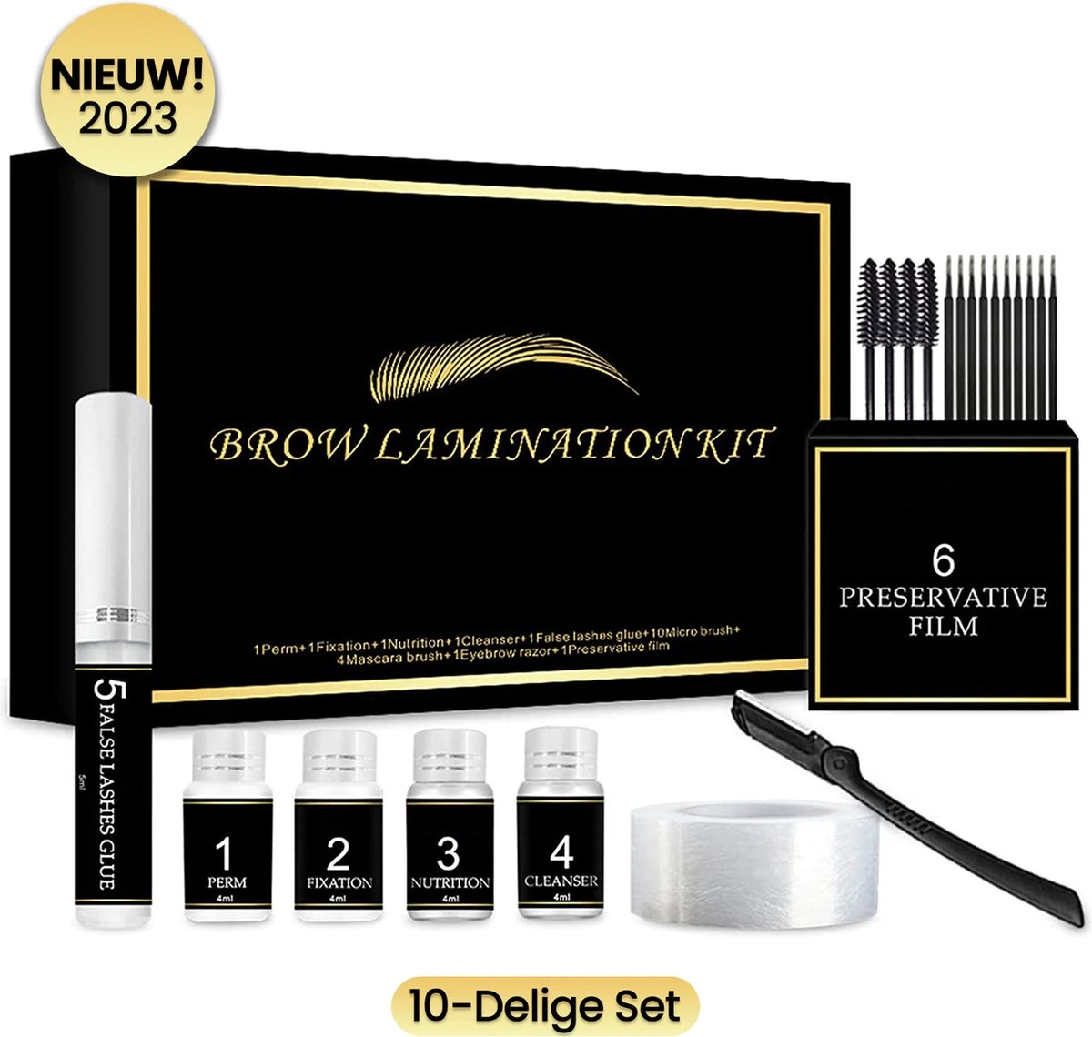 BluGo Brow Lamination Kit - Lash Lift - Wenkbrauwgel - Wimperlifting Set - Brow Soap - Eyelash Lift - Wimperverf - Brow Gel - Starterkit 3 BluGo Brow Lamination Kit - Lash Lift - Wenkbrauwgel - Wimperlifting Set - Brow Soap - Eyelash Lift - Wimperverf - Brow Gel - Starterkit