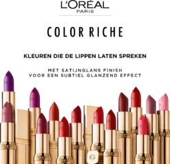 L’Oréal Paris Make-Up Designer Color Riche Satin Lipstick - 231 Sepia Silk - Nude - Verzorgende Lippenstift Met Arganolie Voor Een Comfortabel Gevoel - 4,54 Gr -Mode-Cosmetica Winkel 1200x1158 19