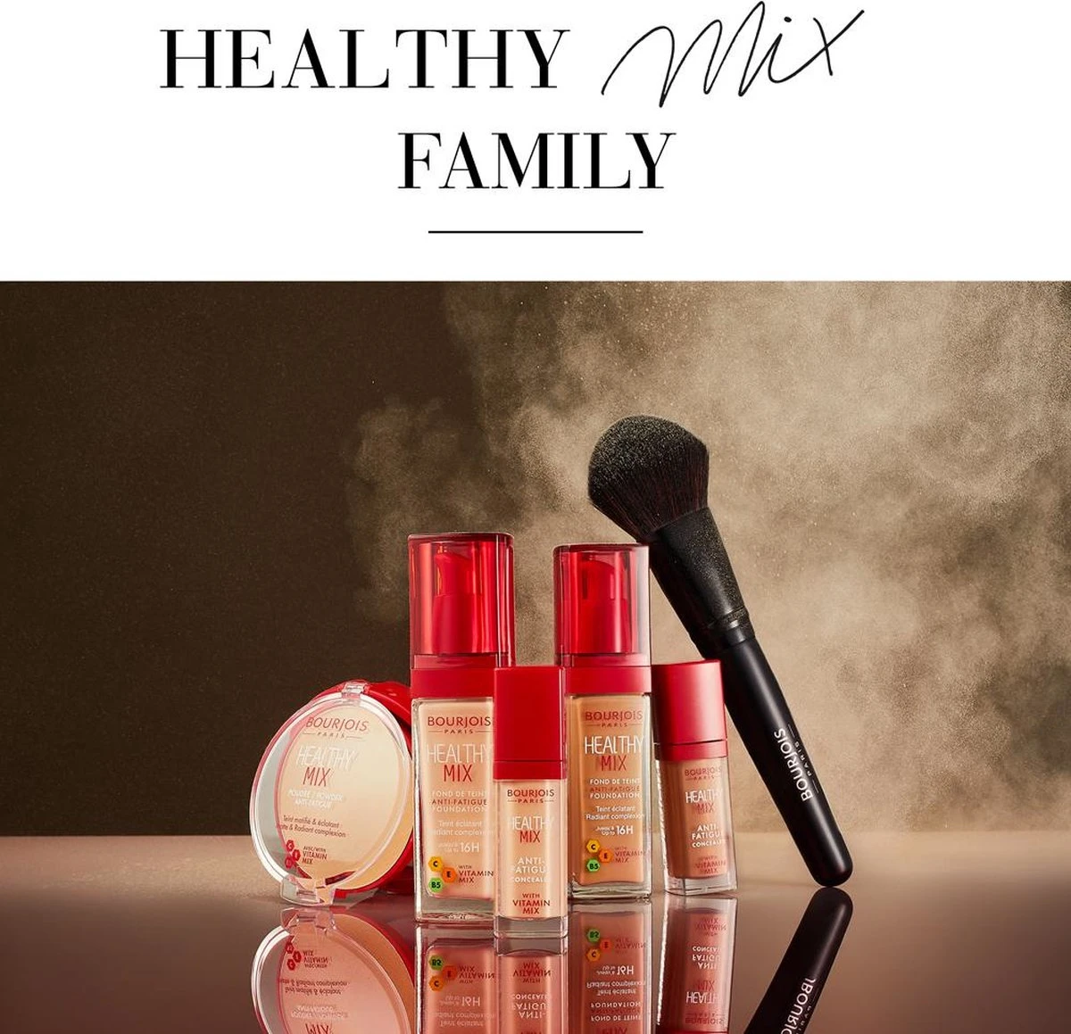 Bourjois Healthy Mix Compact Poeder - 01 Porcelain 11 Bourjois Healthy Mix Compact Poeder - 01 Porcelain - Afbeelding 9