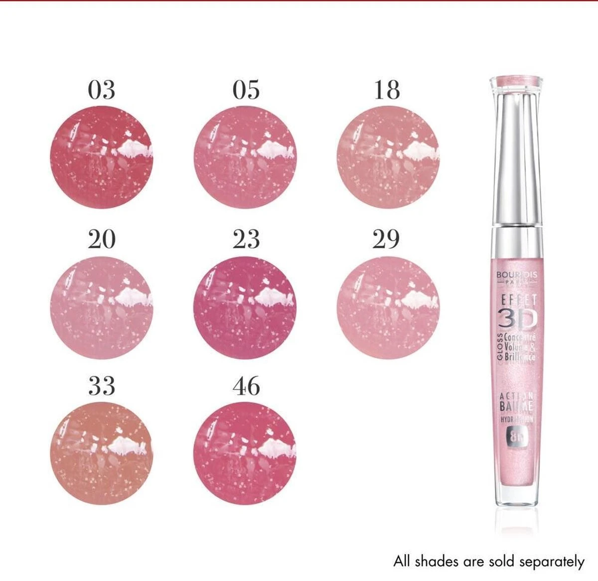 Bourjois Gloss Effet 3D Effect Lipgloss - 29 Rose Charismatic 10 Bourjois Gloss Effet 3D Effect Lipgloss - 29 Rose Charismatic - Afbeelding 8