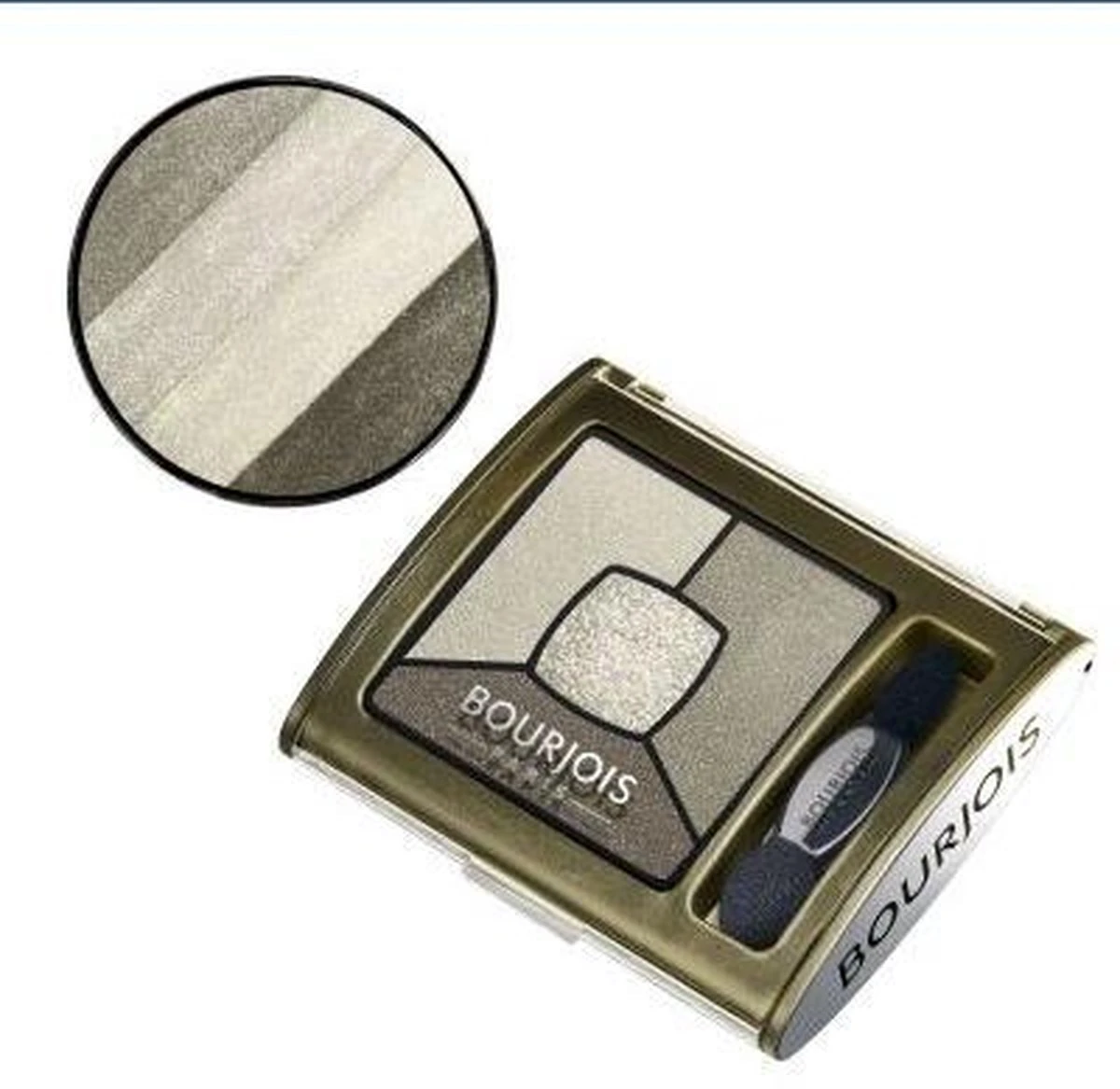 Bourjois Smoky Stories Quatuor - 04 Rock This Khaki - Oogschaduw 11 Bourjois Smoky Stories Quatuor - 04 Rock This Khaki - Oogschaduw - Afbeelding 9