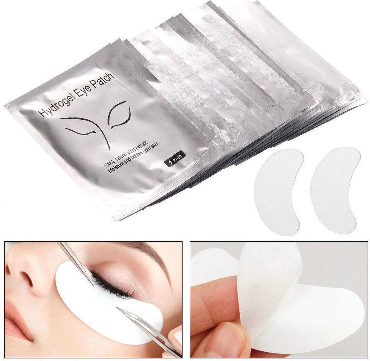50 PAAR EYE PADS(100 Stuks) - WIMPEREXTENSION - GELPADS - EYEPADS - EYE GEL PATCH - OOGKUSSENS - PLUISVRIJ 3 50 PAAR EYE PADS(100 Stuks) - WIMPEREXTENSION - GELPADS - EYEPADS - EYE GEL PATCH - OOGKUSSENS - PLUISVRIJ