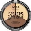 NYX Professional Makeup 3 Steps To Sculpt Face Sculpting Palette - Light 3STS02 - Highlighter En Contouring Make-up - 15 Gr -Mode-Cosmetica Winkel 1200x1181 1