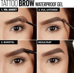 Maybelline Tattoo Brow Waterproof Wenkbrauwgel - 01 Blond -Mode-Cosmetica Winkel 1200x1182 10