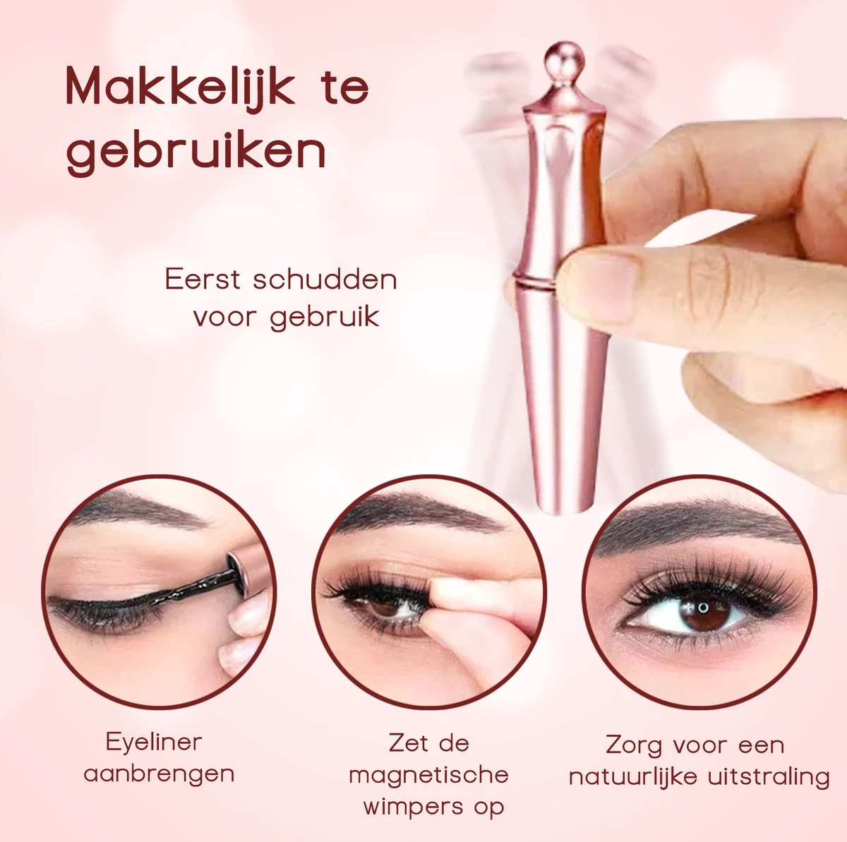 Merkloos La Liva Magnetische Wimpers - Inclusief Eyeliner En Wimper Pincet - 5 Magneetjes - Wimperextentions - Wimperlifting Set - Lash Lift 4 Merkloos La Liva Magnetische Wimpers - Inclusief Eyeliner En Wimper Pincet - 5 Magneetjes - Wimperextentions - Wimperlifting Set - Lash Lift - Afbeelding 2