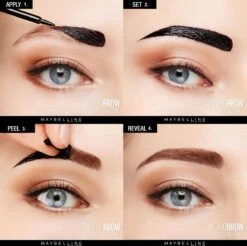 Maybelline Tattoo Brow Peel-Off Wenkbrauwgel - 3 Dark Brown - Bruin 29 Maybelline Tattoo Brow Peel-Off Wenkbrauwgel - 3 Dark Brown - Bruin -Mode-Cosmetica Winkel 1200x1193 3