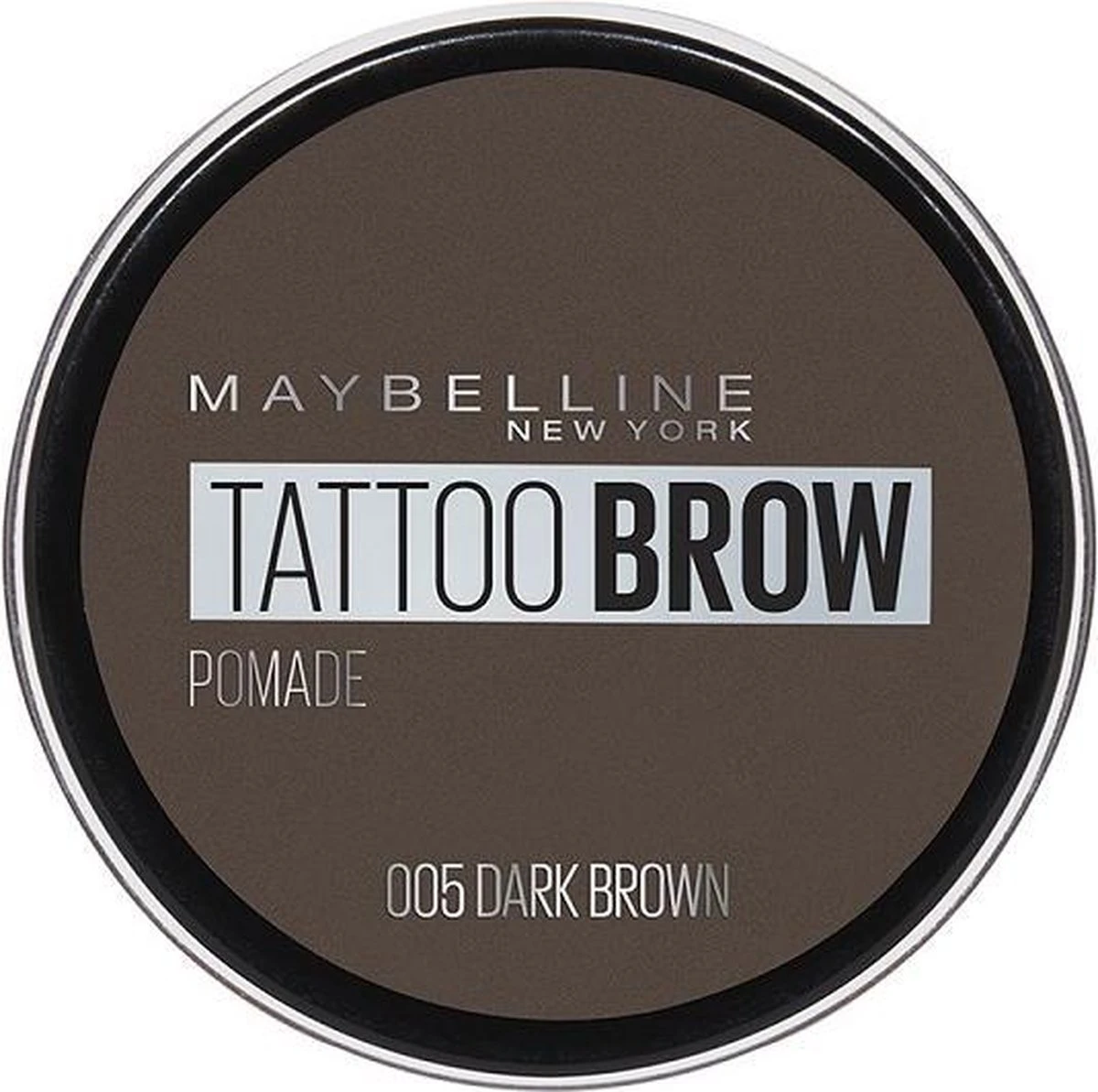 Maybelline Tattoo Brow Lasting Color Pomade - 05 Dark Brown 5 Maybelline Tattoo Brow Lasting Color Pomade - 05 Dark Brown - Afbeelding 3