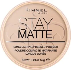 Rimmel London Stay Matte Pressed Powder - 005 Silky Beige -Mode-Cosmetica Winkel 1200x1197 12