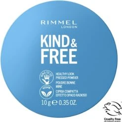 Rimmel London KIND & FREE Vegan Pressed Powder Gezichtspoeder 01 Translucent -Mode-Cosmetica Winkel 1200x1197 8