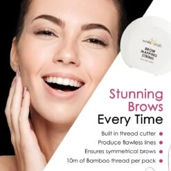 Marie-José & Co - Brow Mapping String - Voor Henna Brows & Microblading - Kleur Draad: Zwart - 1 X 10 M - 50 Toepassingen -Mode-Cosmetica Winkel 1200x1200 1021