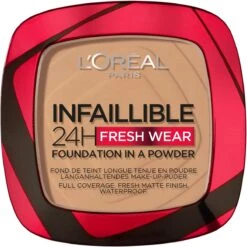 L'Oréal Paris Infaillible 24H Fresh Wear Foundation In A Powder - 300 Amber - Foundation En Poeder In één - 8gr -Mode-Cosmetica Winkel 1200x1200 115