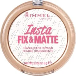 Rimmel London Insta Fix & Matte Make-uppoeder - 01 Clear -Mode-Cosmetica Winkel 1200x1200 193
