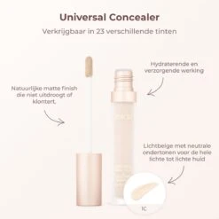 Meroda Universal Concealer - 1C | Lichtbeige Met Neutrale Ondertonen Voor De Hele Lichte Tot Lichte Huid - 30ml 15 Meroda Universal Concealer - 1C | Lichtbeige Met Neutrale Ondertonen Voor De Hele Lichte Tot Lichte Huid - 30ml -Mode-Cosmetica Winkel 1200x1200 3