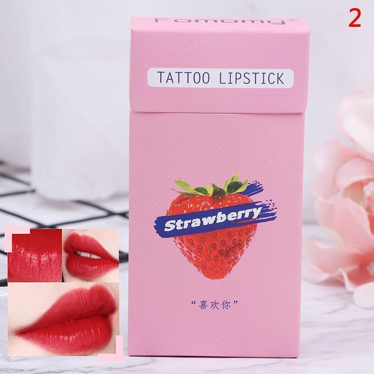Lip Tint - Strawberry - Cheek Tint - Tattoo Lipstick - Lip And Cheek Tint - Cigarette Lip Tint - Lip Tint Peel Off - Waterproof Lipstick - Lippenstift- Lipgloss - Langhoudende Lipgloss - Cotton Swab Lip Tint - Sigaretten Lip Tint - Lip Tattoo 3 Lip Tint - Strawberry - Cheek Tint - Tattoo Lipstick - Lip And Cheek Tint - Cigarette Lip Tint - Lip Tint Peel Off - Waterproof Lipstick - Lippenstift- Lipgloss - Langhoudende Lipgloss - Cotton Swab Lip Tint - Sigaretten Lip Tint - Lip Tattoo