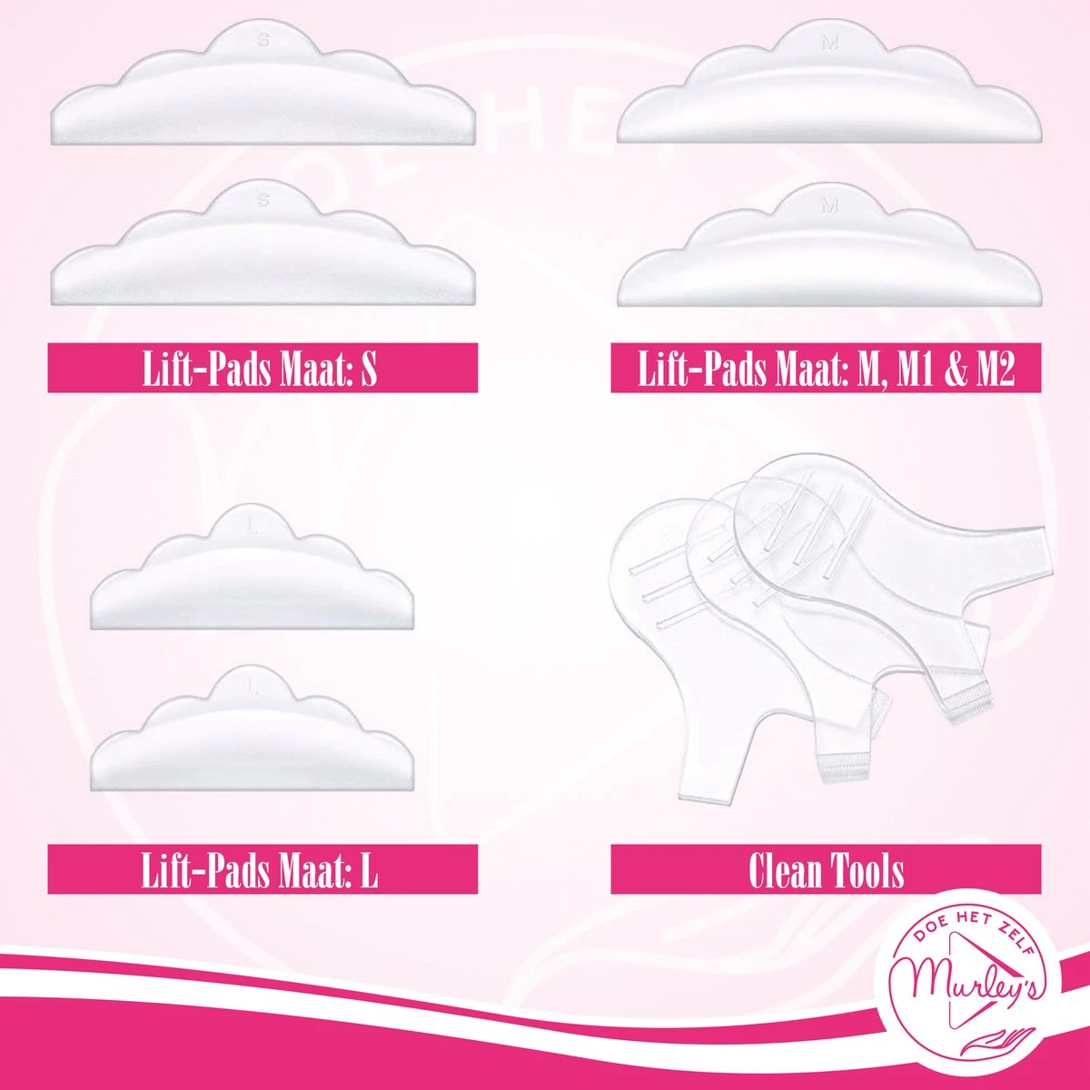 MURLEY'S Lashlift Set Met Wimperverf & Wenkbrauwverf, Met Zwarte Verf 5 MURLEY'S Lashlift Set Met Wimperverf & Wenkbrauwverf, Met Zwarte Verf - Afbeelding 3