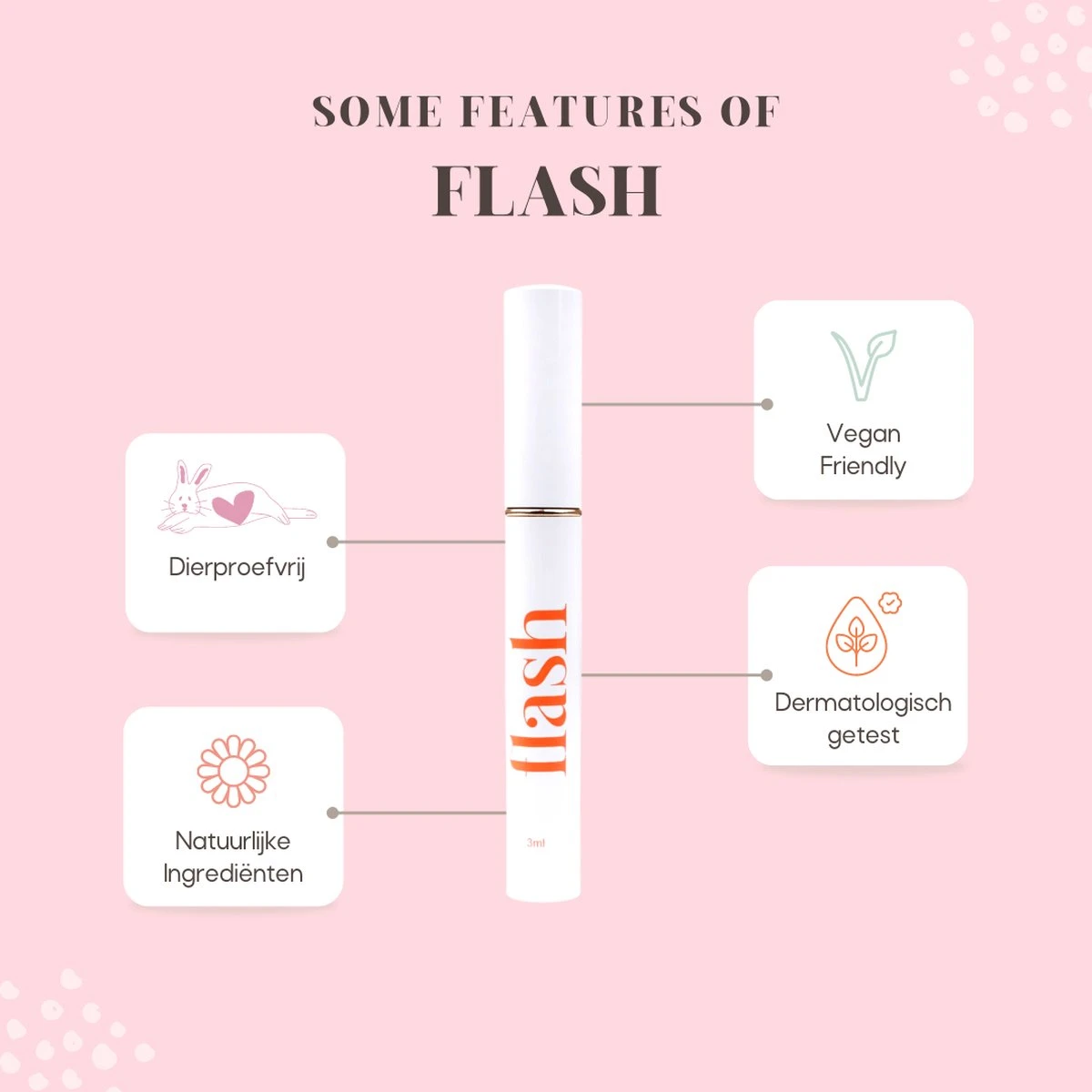 Célie Beauty FLASH - Wimperserum - Binnen 1 Week Zichtbaar Resultaat - 100% Vegan - Wimpergroei - Wimperverzorging - Volle Wimpers - Dikke Wimpers - 3ml - Hydraterend 4 Célie Beauty FLASH - Wimperserum - Binnen 1 Week Zichtbaar Resultaat - 100% Vegan - Wimpergroei - Wimperverzorging - Volle Wimpers - Dikke Wimpers - 3ml - Hydraterend - Afbeelding 2