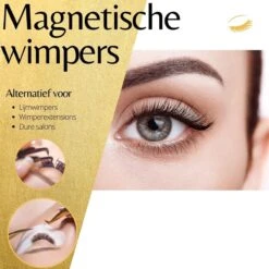 Magnetische Eyeliner Met 3D Magnetische Wimpers - Nepwimpers - Herbruikbaar - Zwart- Wimperset - Wimper Extensions - -Mode-Cosmetica Winkel 1200x1200 722