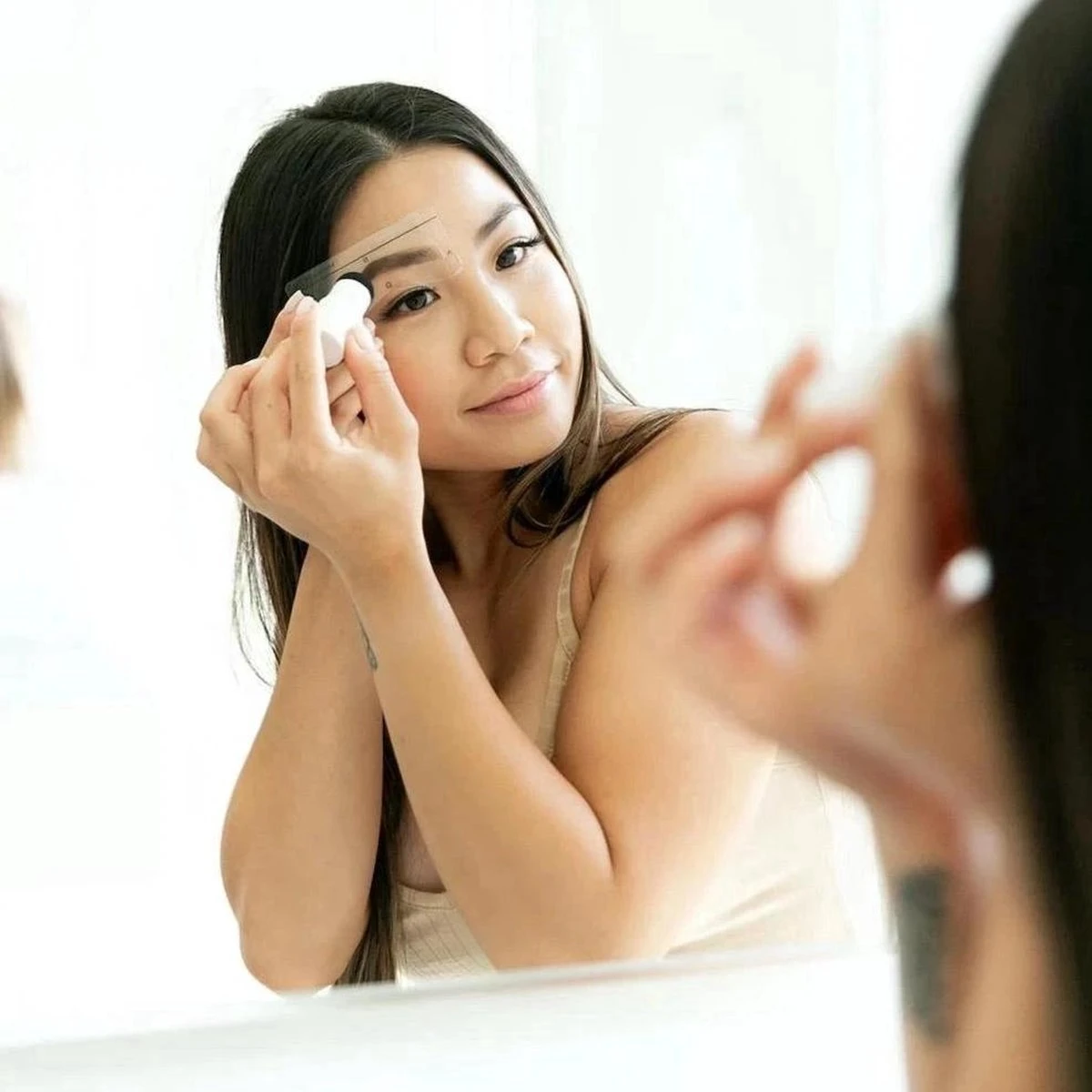 ProductPlanet Premium Wenkbrauw Stempel Set 2022 - Wenkbrauw Sjabloon - Wenkbrauwstempel - Brow Stamp - 10 Sjablonen - Borsteltje - Mesje - Herbruikbaar - Waterdicht - Cadeau Voor Haar - Zwart 4 ProductPlanet Premium Wenkbrauw Stempel Set 2022 - Wenkbrauw Sjabloon - Wenkbrauwstempel - Brow Stamp - 10 Sjablonen - Borsteltje - Mesje - Herbruikbaar - Waterdicht - Cadeau Voor Haar - Zwart - Afbeelding 2