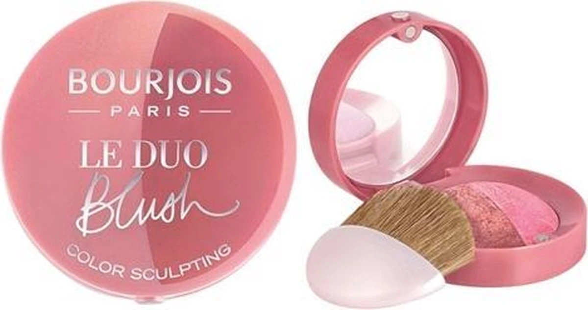 Bourjois Le Duo Blush Sculpt Blush - 02 Roméo Et Pachette 12 Bourjois Le Duo Blush Sculpt Blush - 02 Roméo Et Pachette - Afbeelding 10