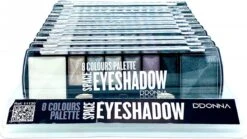 D'Donna - Oogschaduw Palette - Space Gris - Met Lange Applicator - 8 Kleuren: Wit / Grijs / Zilver / Zwart - 1 Doosje Met 10 Gram Inhoud -Mode-Cosmetica Winkel 1200x675 5