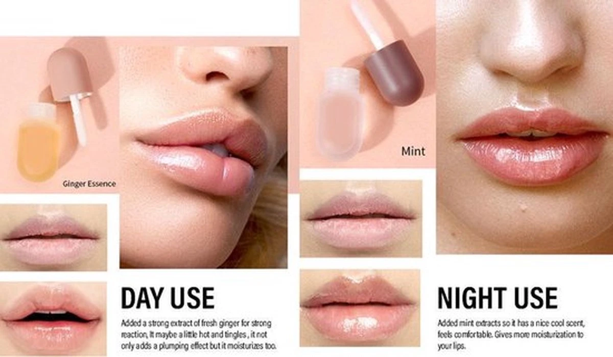 2 Stuks DAG En Nacht Lip Plumpers | Natuurlijke Lip Plumpers | 50% Vollere Lippen In 2 Min | Lip Filler | Lipgloss | Lip Maximizer | Cadeautip | In Een Schattige Cadeauverpakking! 12 2 Stuks DAG En Nacht Lip Plumpers | Natuurlijke Lip Plumpers | 50% Vollere Lippen In 2 Min | Lip Filler | Lipgloss | Lip Maximizer | Cadeautip | In Een Schattige Cadeauverpakking! - Afbeelding 10