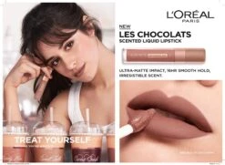 L’Oréal Paris Les Chocolate Ultra Matte Liquid Lippenstift - 844 Sweet Tooth -Mode-Cosmetica Winkel 1200x881