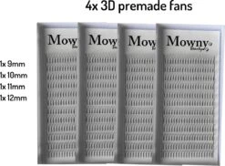 Mowny Beauty - Starterskit S - Starterspakket - Wimperextensions - Premade Fans - Lashes - Russian Volume -Mode-Cosmetica Winkel 1200x882 1