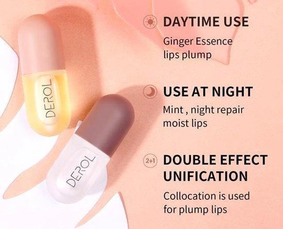 2 Stuks DAG En Nacht Lip Plumpers | Natuurlijke Lip Plumpers | 50% Vollere Lippen In 2 Min | Lip Filler | Lipgloss | Lip Maximizer | Cadeautip | In Een Schattige Cadeauverpakking! 5 2 Stuks DAG En Nacht Lip Plumpers | Natuurlijke Lip Plumpers | 50% Vollere Lippen In 2 Min | Lip Filler | Lipgloss | Lip Maximizer | Cadeautip | In Een Schattige Cadeauverpakking! - Afbeelding 3