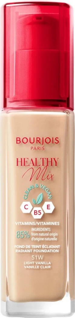 Bourjois Healthy Mix Clean Vegan Foundation 051 Light Vanilla 10 Bourjois Healthy Mix Clean Vegan Foundation 051 Light Vanilla -Mode-Cosmetica Winkel 284x1200 2