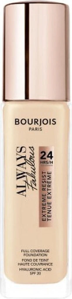 Bourjois Always Fabulous Foundation - 120 Light Ivory -Mode-Cosmetica Winkel 289x1200 1