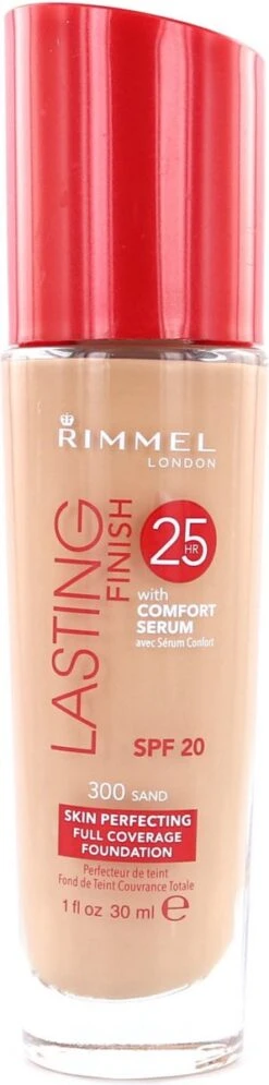 Rimmel London Lasting Finish Foundation - 300 Sand -Mode-Cosmetica Winkel 298x1200 2